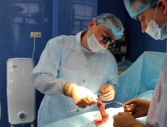 Male penis enlargement through surgery