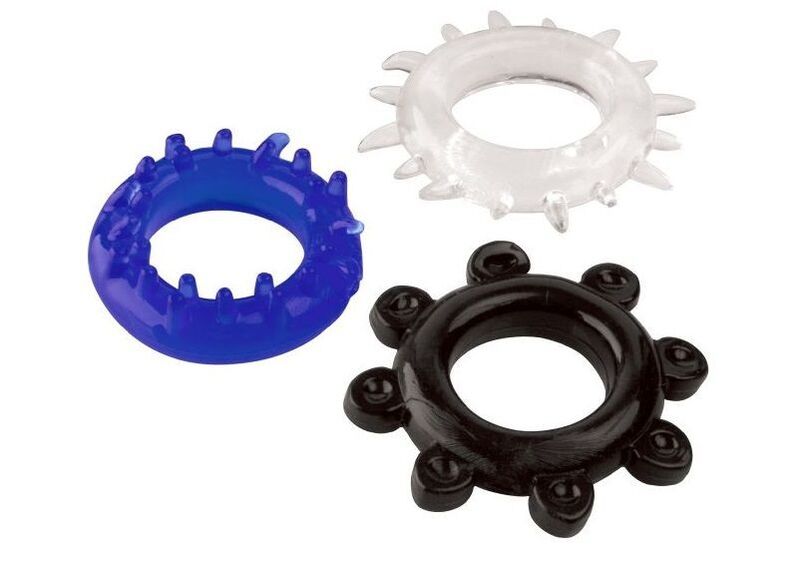 Erection ring for visual penis enlargement